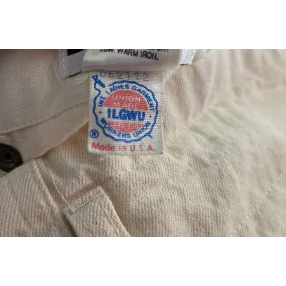 DKNY Vintage Y2K Denim Cargo Pants Women's High Rise Capris Size 12 100% Cotton‎